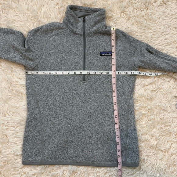 Patagonia Women's Better Sweater® 1/4-Zip Fleece pullover heather grey SZ S - Picture 8 of 11